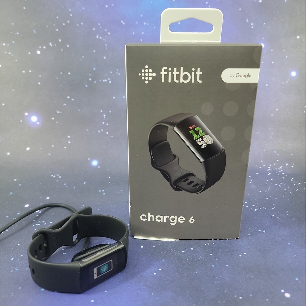 Fitbit Charge 6 Activity Tracker Wrist Fitness Tracker, Black - Tested Working